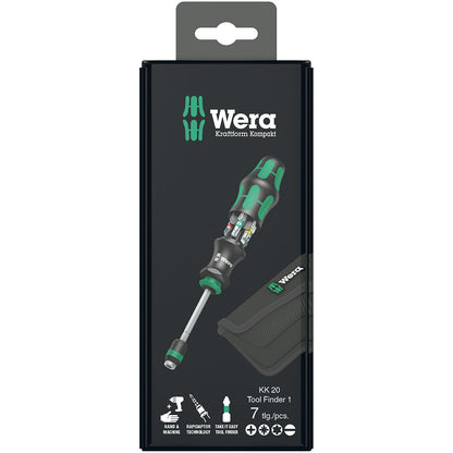 Wera Tools Kraftform Kompakt 20 Tool Finder 1 with pouch