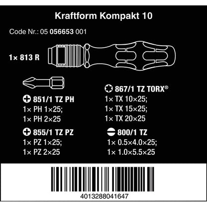Wera Tools Kraftform Kompakt 10