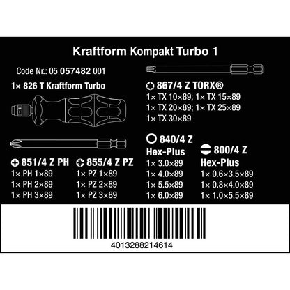 Wera Tools Kraftform Kompakt Turbo 1 19pcs