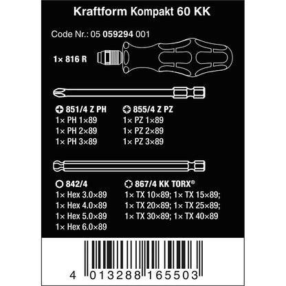 Wera Tools Kraftform Kompakt 60 KK Set 17pcs