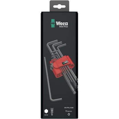 Wera Tools 950/9 Hex-Plus 6 SB L-key Set BlackLaser