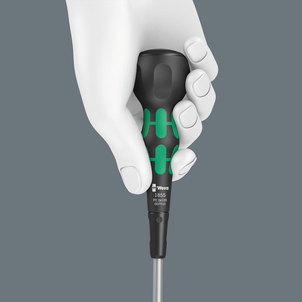 Wera Tools 1850 Kraftform Pozidriv Ball Grip Screwdriver