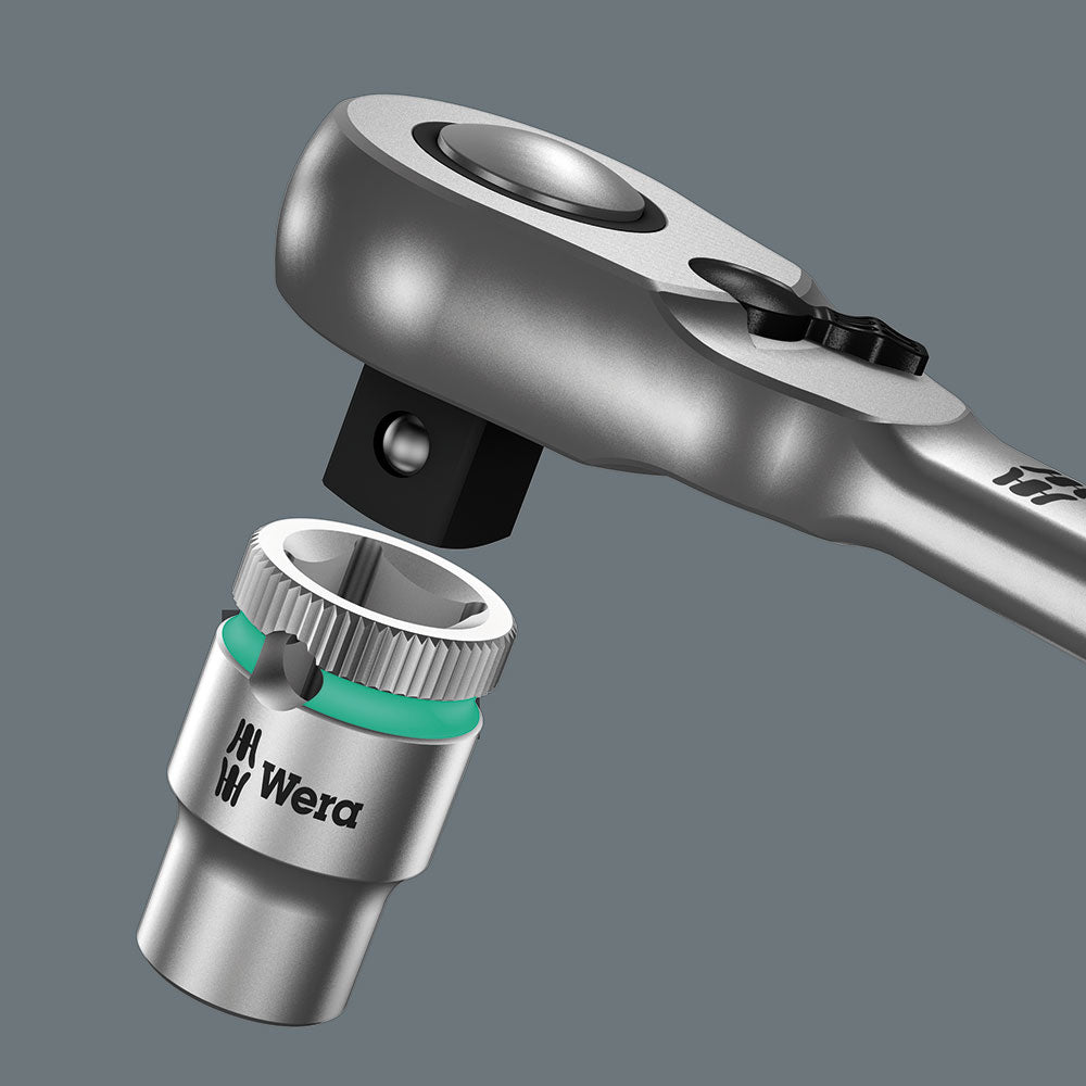 Wera Tools 8004 C Zyklop Metal Ratchet With Switch Lever And 1/2 Drive