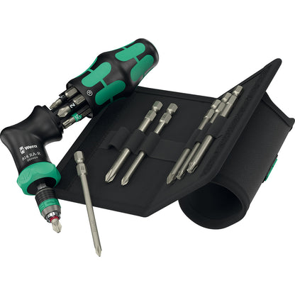 Wera Tools Kraftform Kompakt Ratchet Pistol R2, 13 Pieces