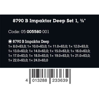 Wera Tools Impaktor Deep Socket Set, 14 Pieces