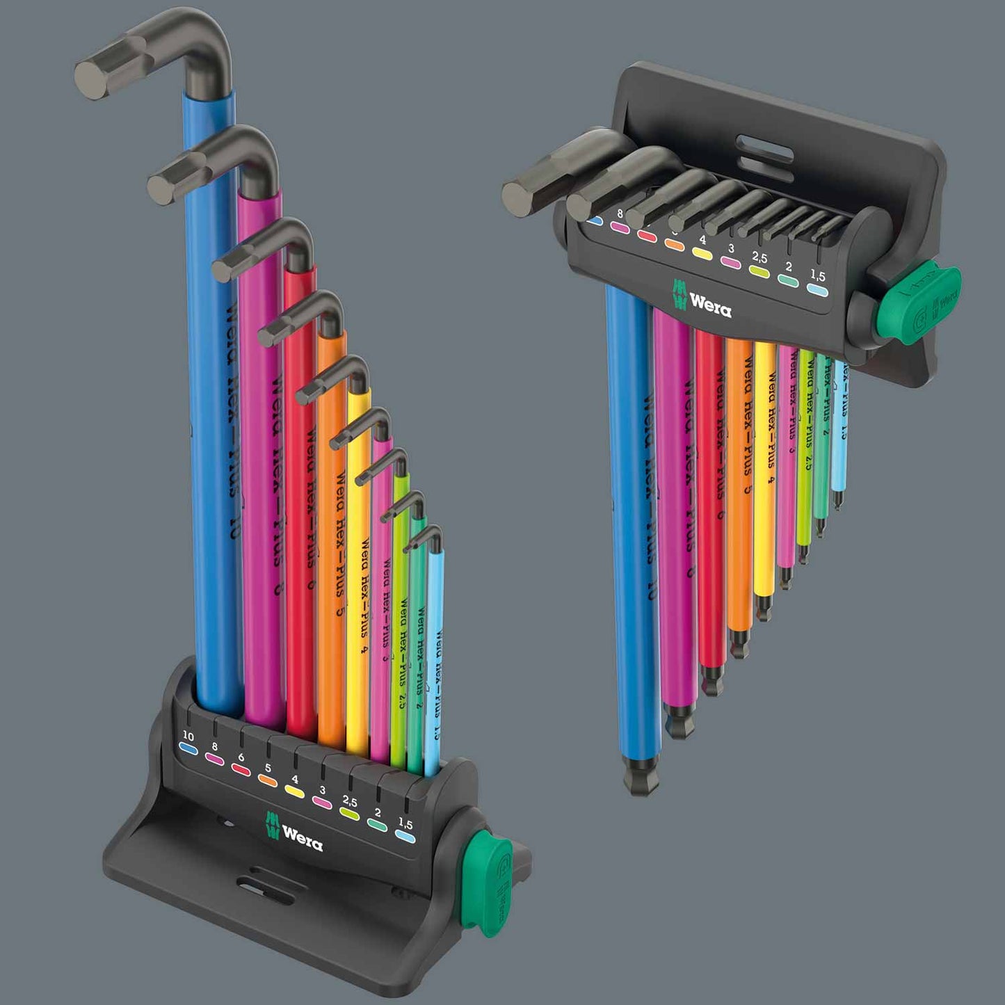 Wera Tools 950/9 SPKL Hex-Plus 3 Workshop Rack 9pc