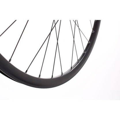 M Part Wheels MTB/Gravel Front Wheel Shimano Deore 6B Hub QR 100mm 650B/27.5 inch TLR Rim blk