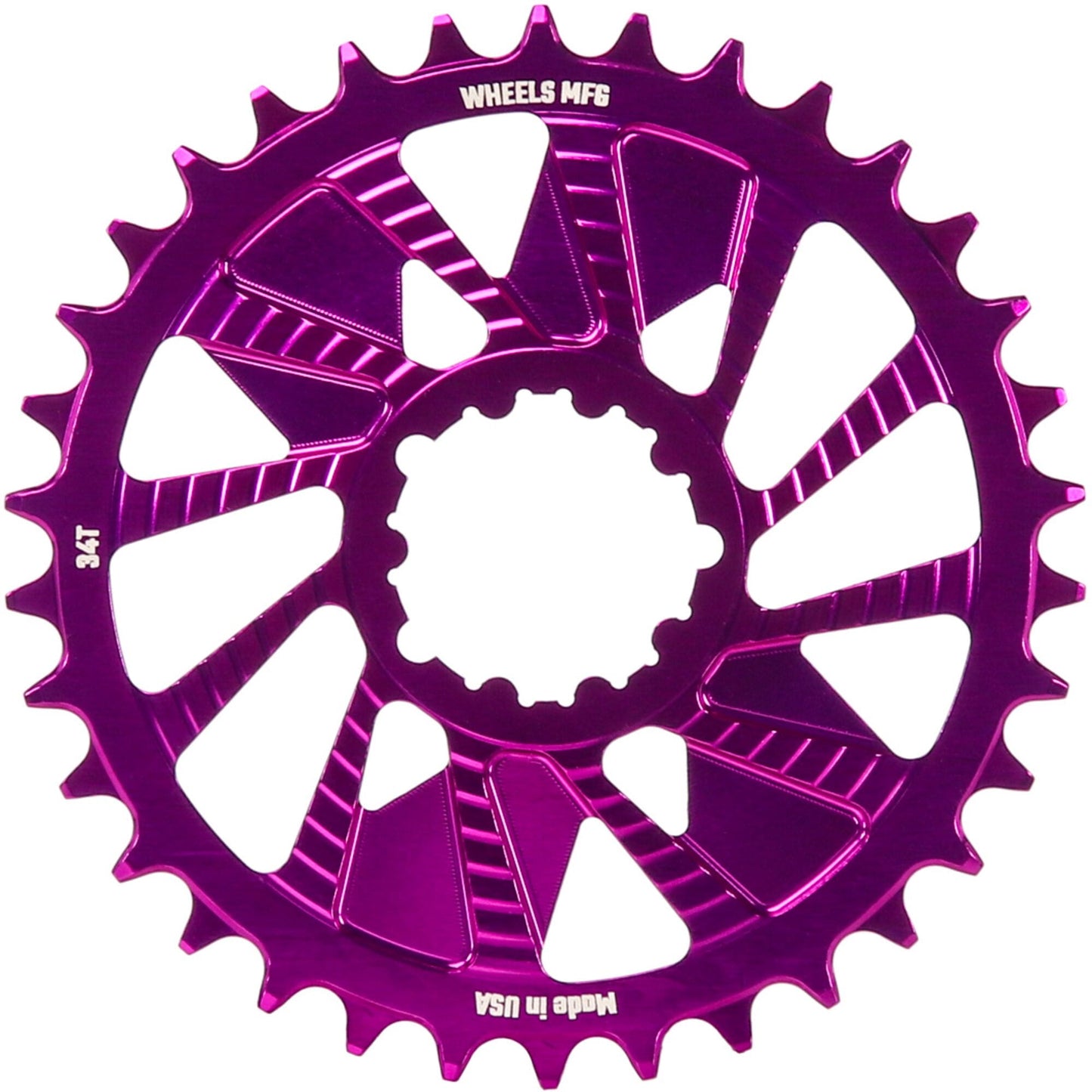 Wheels Manufacturing Wheels MFG Chainring - Anodized Shimano Direct Mount HG+ - 1.5mm Inboard