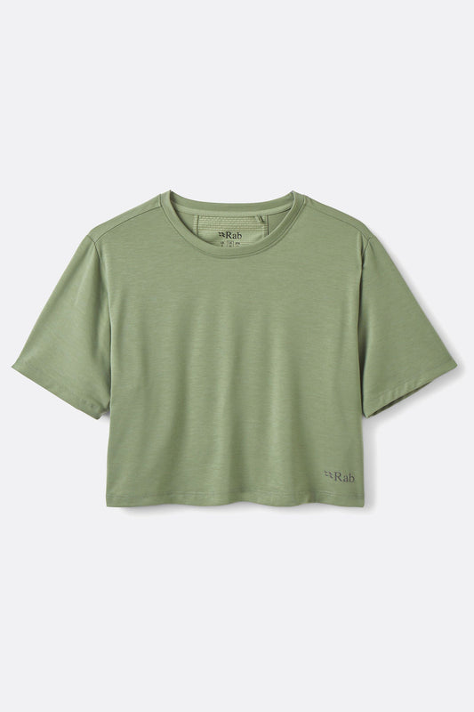 Rivelin Crop Tee Wmns - Dark Fig Green