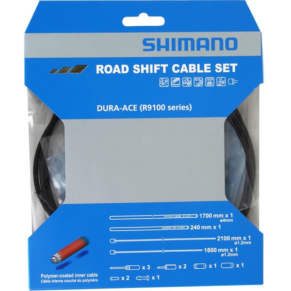Shimano Spares RS900 Road gear cable set, Polymer coated inners