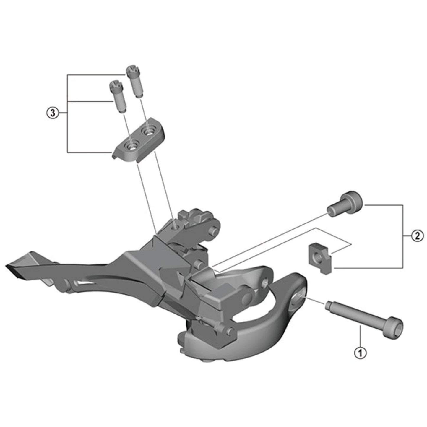 Shimano Spares FD-TY600 clamp screw, M5 x 29 mm