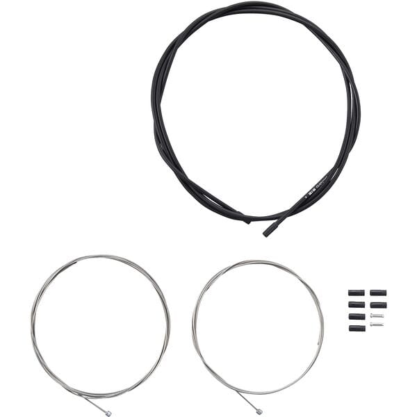 Shimano Road gear cable set, steel inner wire, SIS outer and outer caps