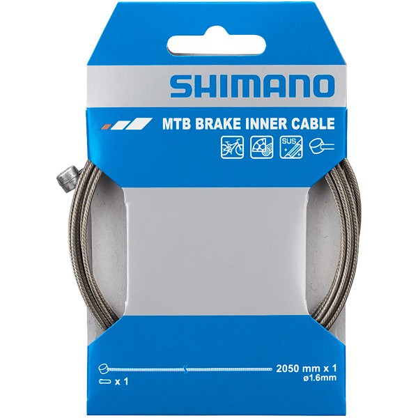 Shimano MTB stainless steel inner brake wire,1.6 x 2050 mm