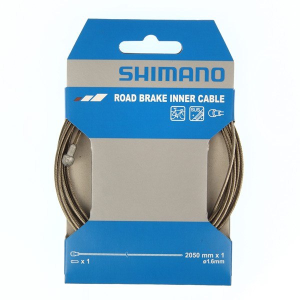 Shimano Road stainless steel inner brake wire,1.6 x 2050 mm