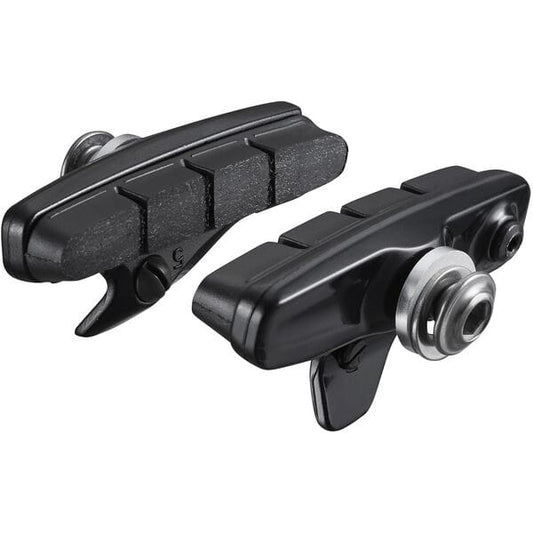 Shimano Dura-Ace R55C4 Dura Ace R9200 cartridge brake shoe calliper mount, alloy rim, black pair