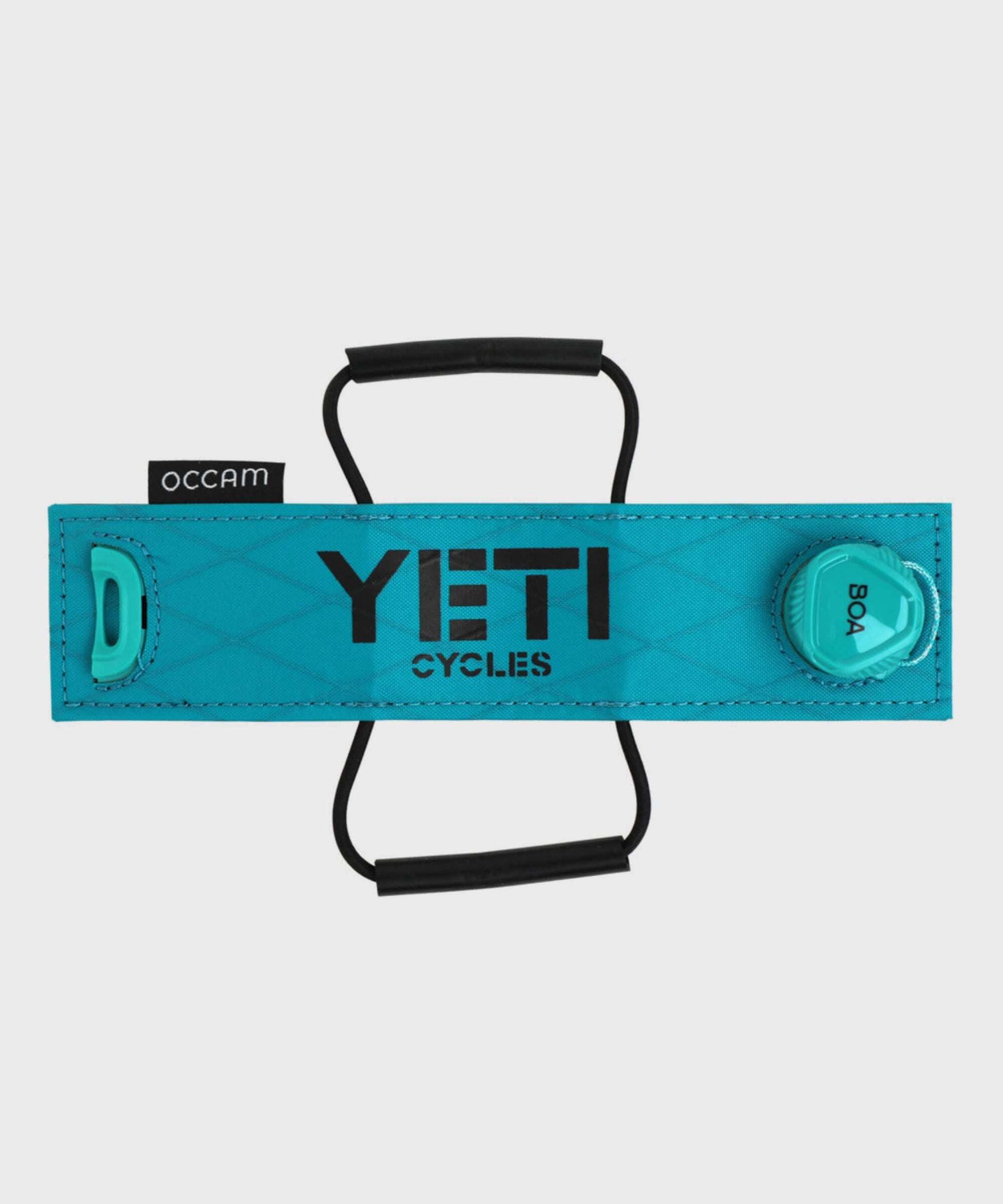 Yeti Cycles Yeti / Occam Designs Apex Frame Strap Turquoise Logo
