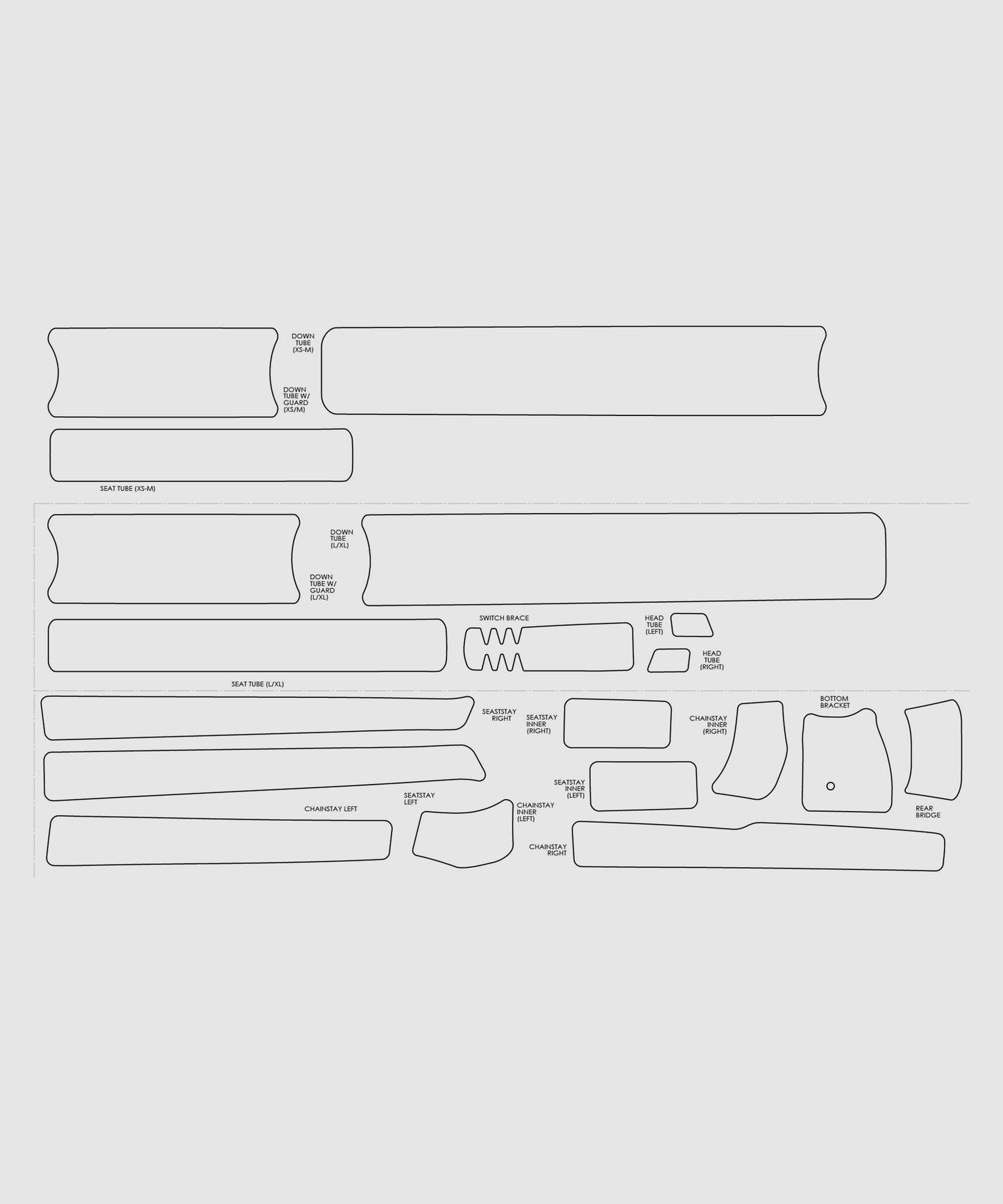 Yeti Cycles Yeti Frame Protector Sheet ASR 2016