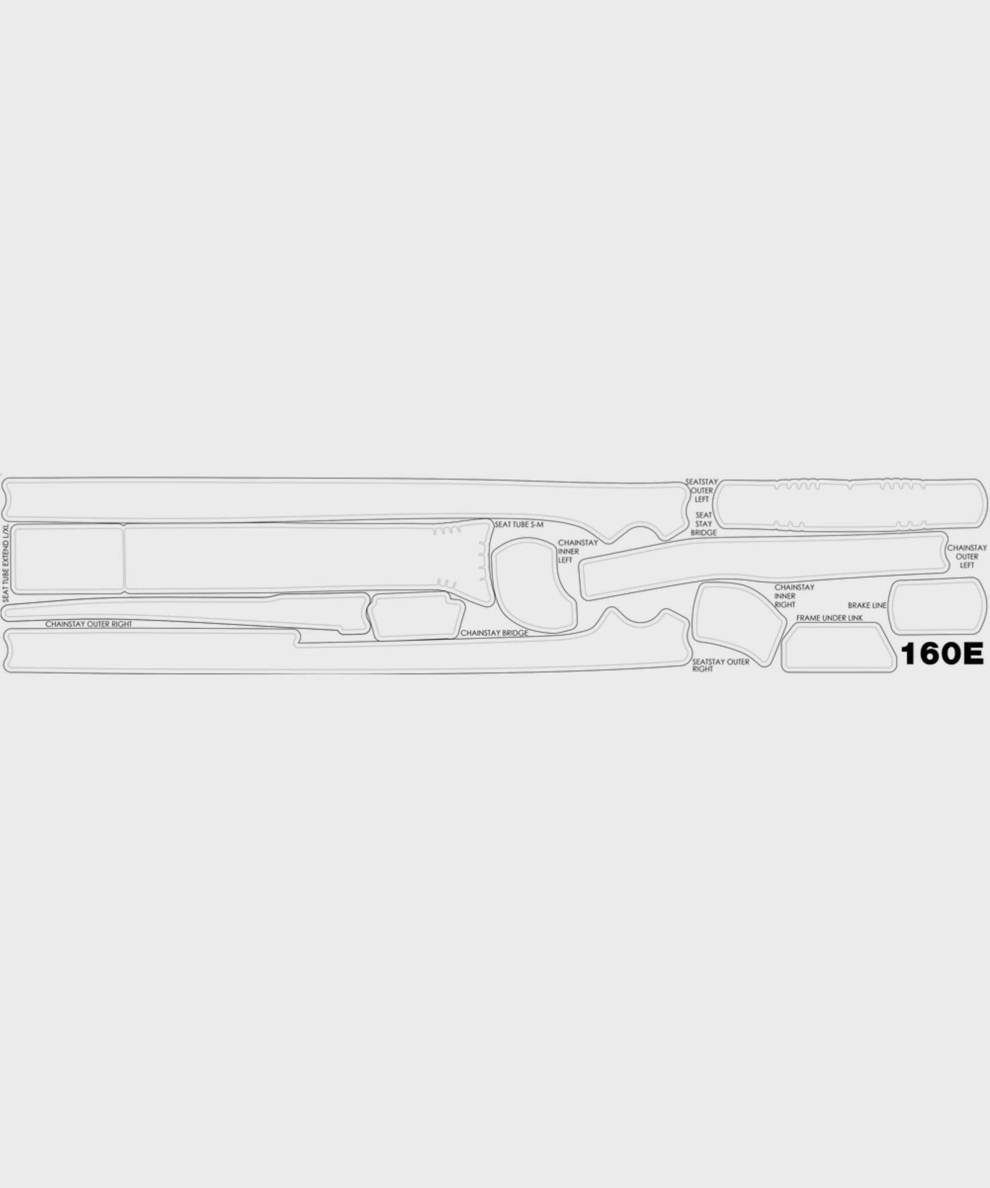 Yeti Cycles Yeti Frame Protector Sheet ASR 2016