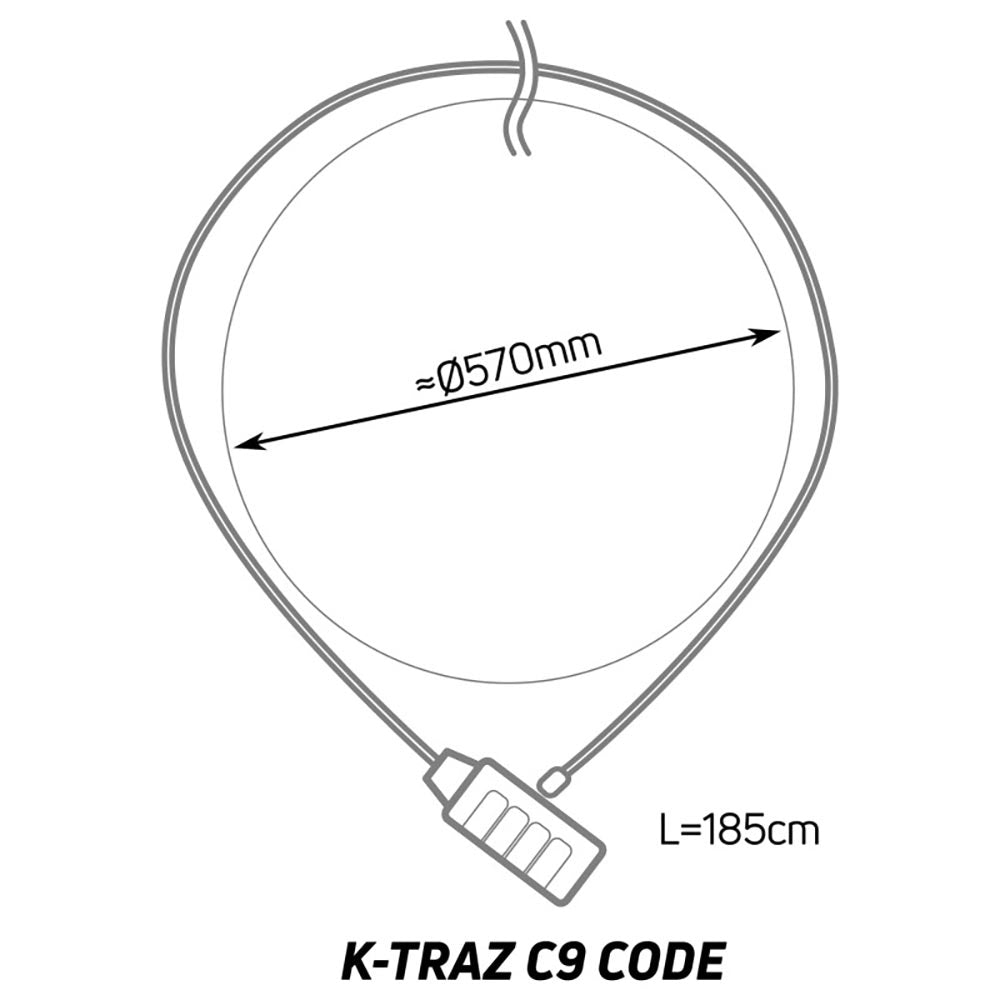 Zefal K-Traz C9 Coded Cable Lock