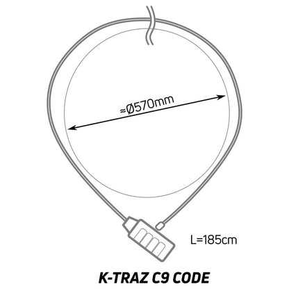 Zefal K-Traz C9 Coded Cable Lock