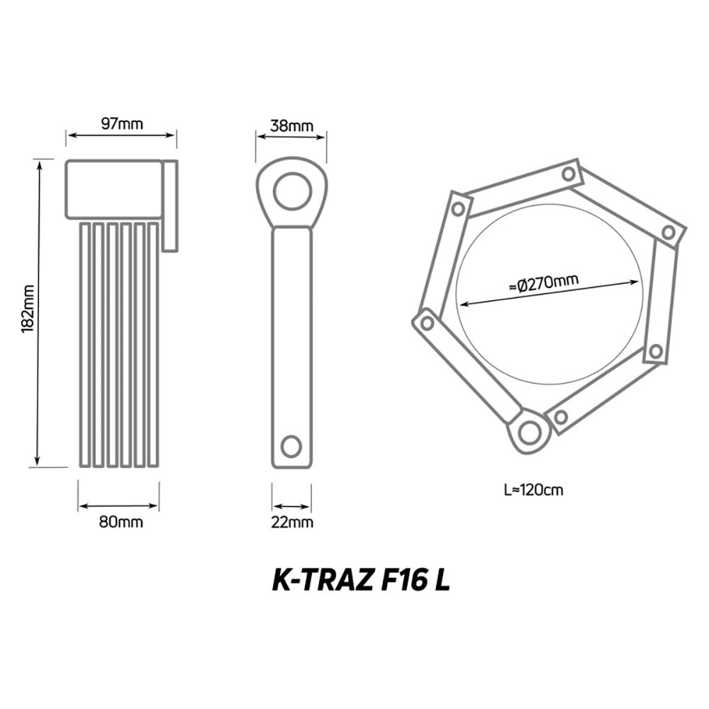 Zefal K-Traz F16L Folding Lock