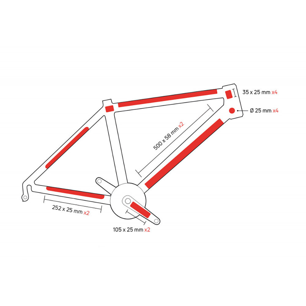 Zefal Matt Skin Armour Bike Frame Protection