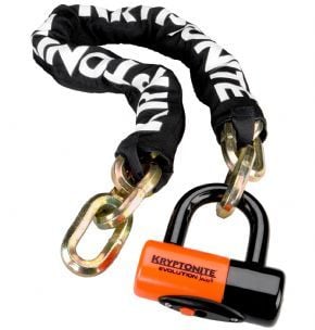 Image of Kryptonite New York Chain Bike Lock With Series 4 Disc Lock (100 Cm Long)