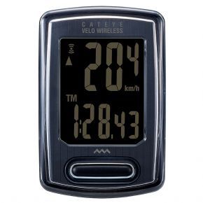 Cateye Velo Wireless Cycle Computer Stealth Edition - Now featuring calorie consumption and a carbon offset measurement