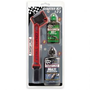 Click to view product details and reviews for Finish Line Starter Clean And Lube Kit 1 2 3 Grunge Brush W 4oz Deg 2oz Lube.