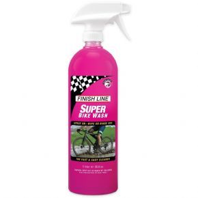 Finish Line Super Bike Wash 38oz/1 Litre Bottle - Quickly cleans mud dirt and road grime off your bike with little or no scrubbing