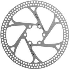 Image of Aztec Stainless Steel Fixed Disc Rotor With Circular Cut Outs 180mm