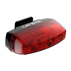 CATEYE RAPID MICRO USB 15 LUMEN REAR LIGHT - The light has a triple LED function and is USB rechargeable.
