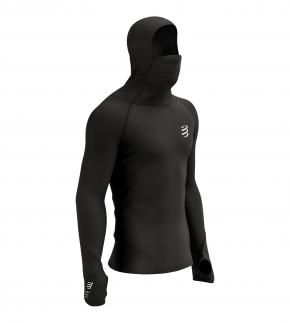 Image of Compressport 3d Thermo Ultralight Racing Compression Hoodie MEDIUM - Black