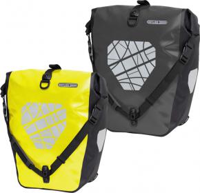 Image of Ortlieb Back Roller Classic High-viz Ql2.1 Rear Pannier Bags 40 Litres High-Viz Black