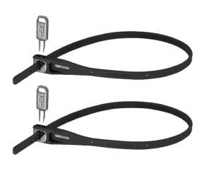 Hiplok Z-lok Armoured Reuseable Tie Lock (twin Pack) Black