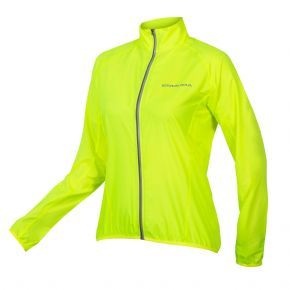 Endura Pakajak Womens Windproof Packable Shell Jacket Hi-Viz Yellow