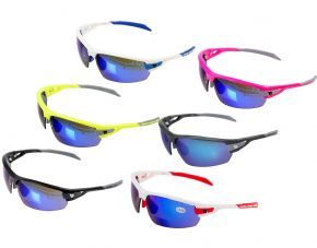 Image of Bz Optics Pho Bi-focal Blue Mirror Sports Sunglasses +2.0 - Pink