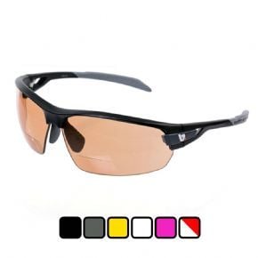 Image of Bz Optics Pho Bi-focal Photochromic Hd Lens Sports Sunglasses +2.5 - Matt Black