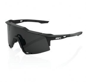 100% Speedcraft Sunglasses Soft Tact Black/smoke Lens