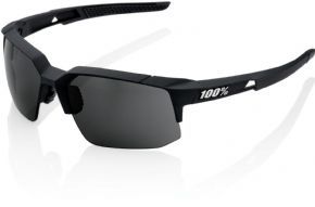 Image of 100% Speedcoupe Soft Tact Black Smoke Lens Sunglasses Black/Smoke Lens