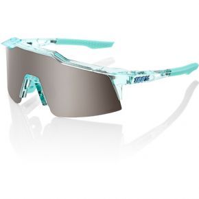 Image of 100% Speedcraft Sl Hiper Lens Sunglasses 2022 Translucent Mint/HiPER Silver Lens