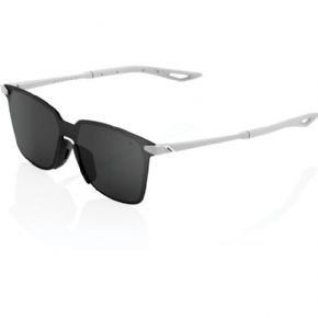 Image of 100&#37; Legere Square Sunglasses Soft Tact Stone Grey/black Mirror Lens