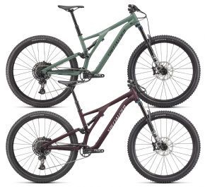Image of Specialized Stumpjumper Comp Alloy Mountain Bike 2022 S1 - Gloss Sage Green/Forest Green