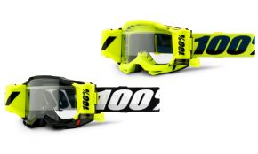Image of 100% Accuri Forecast Mud Specific Goggles Black/Clear Lens