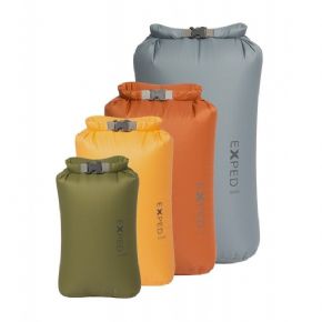 X-SMALL - LARGE Exped FOLD DRYBAG OLIVE 4 PACK