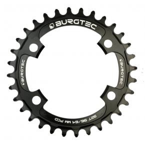 Image of Burgtec 96/64mm Pcd Thick Thin Chainring 2022 8003 - Burgtec Black