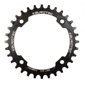 Image of Burgtec 104mm Bcd Inside Fit E-bike Steel Thick Thin Chainring 32T - Burgtec Black