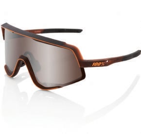 Image of 100&#37; Glendale Sunglasses Matt Brown Fade/hiper Silver Mirror Lens