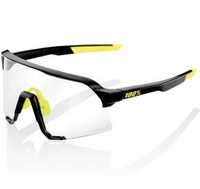 100% S3 Sunglasses Gloss Black/photochromic Lens - 