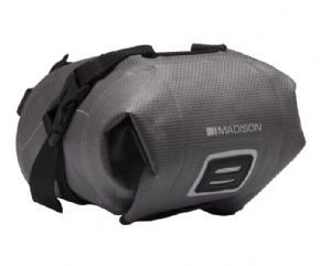 Cyclestore Madison Waterproof Micro Saddle Bag With Welded Seams 1.2 Litre Grey